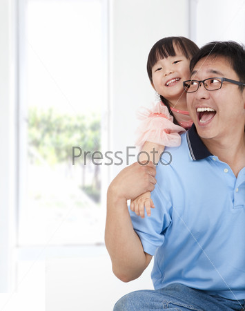 Happy asian family lifestyle