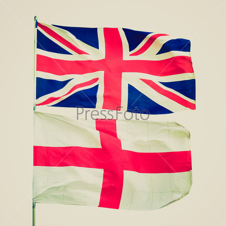 Винтажные флаги Великобритании и Англии