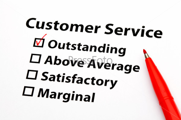Форма оценки обслуживания клиента