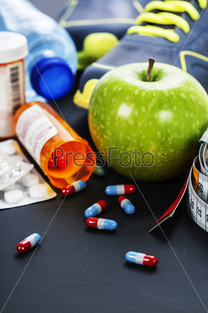 Different tools for sport and pills
