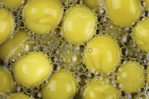 Close up of olive in water. Whole background.