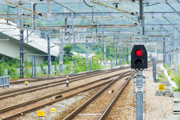 Railway and signal light
