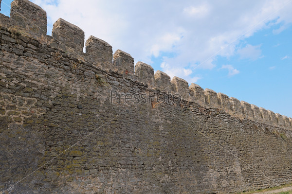 Wall of ancient fortress