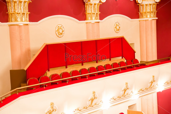 Interior of opera and ballet theater
