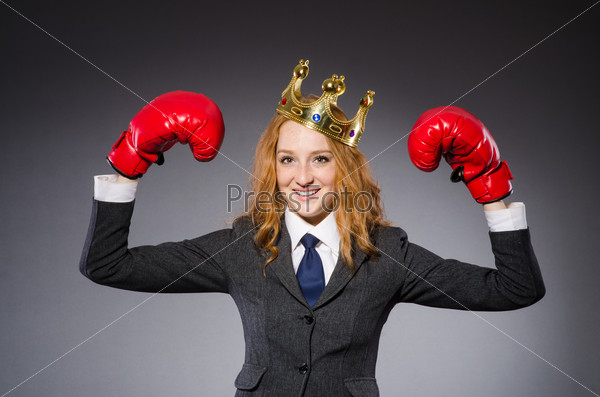 Woman boxer