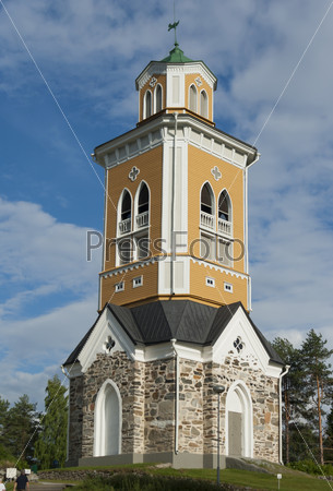 Bellfry of Kerimaki church - the biggest wooden church in northern Europe