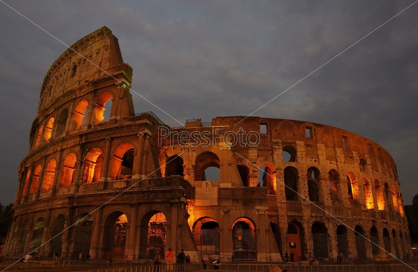 Colosseum is one of Rome\'s most popular tourist attractions, Italy