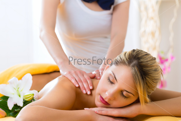 Wellness - Woman Receiving Body Or Back Massage In Spa