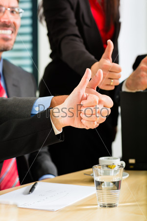 Business - businesspeople have team meeting or workshop in an office, it is a very good team, stock photo