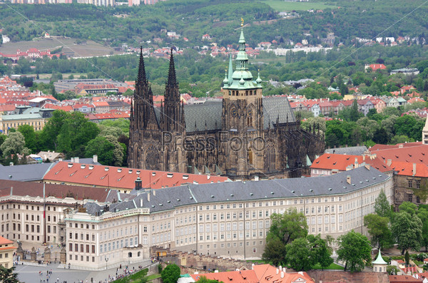 Saint Vitus cathedral and Prague castle