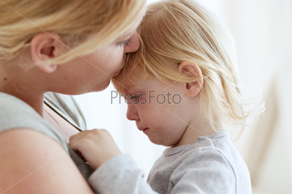 Portrait of a mother with her 2 years old child