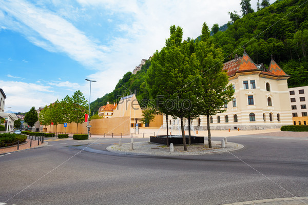 Downtown of Liechtenstein capital