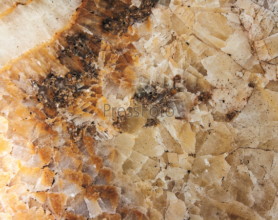 Gem stone onyx close-up, natural cracked texture