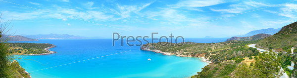 Mirabello Bay Crete, Greece. Sunny Day