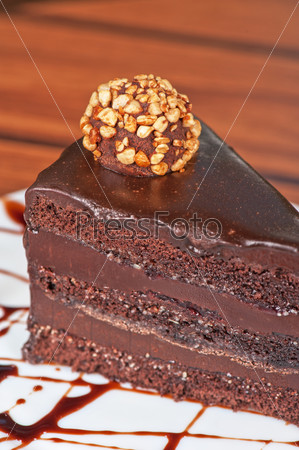 chocolate cake piece
