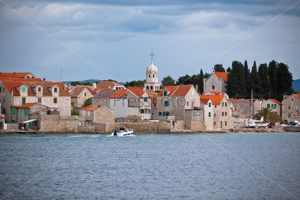 Sepurine, Prvic island, an old village of farmers and fishermen on the Adriatic coast in Croatia