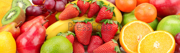 fresh fruits background