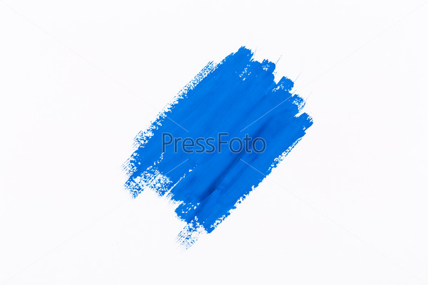 Stroke blue paint
