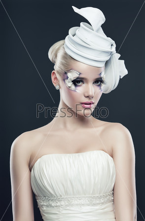 fairy woman in white hat