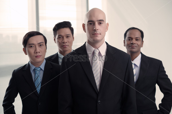 Group of successful businessmen
