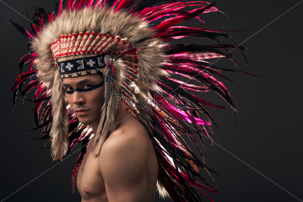 Портрет американского индейца