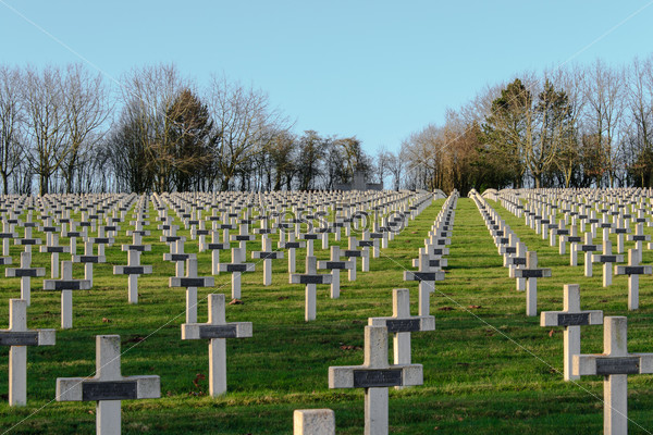 cemetery of French soldiers from World War 1 in Targette