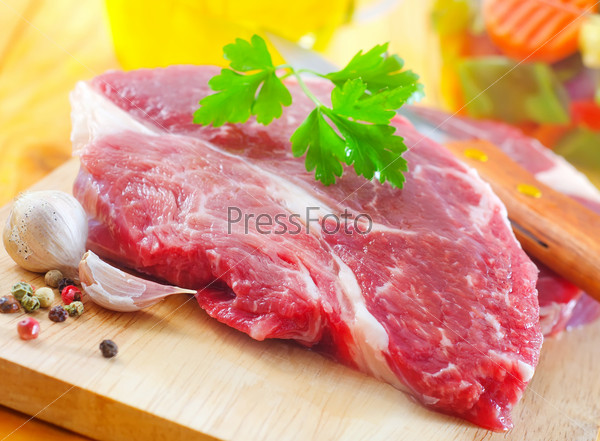 Stock Photo: raw meat
