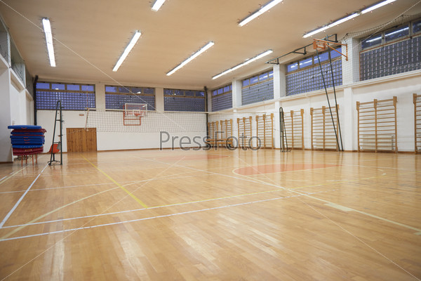 Elementary school gym indoor