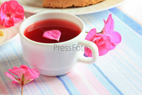 Tea cup and tea