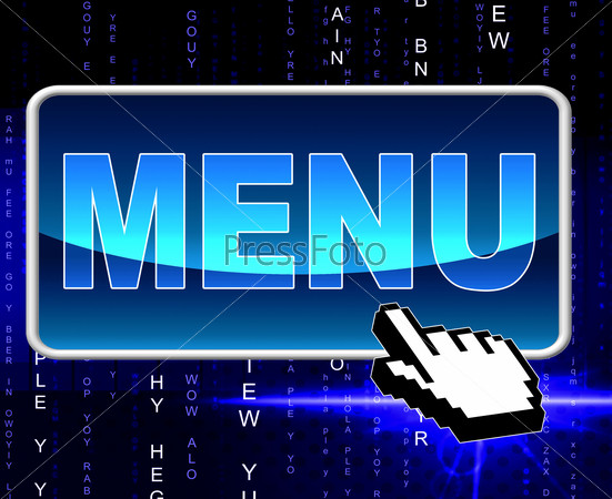 Online Menu Meaning World Wide Web And Website