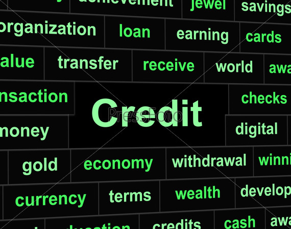 Debts Credit Representing Financial Obligation And Loan