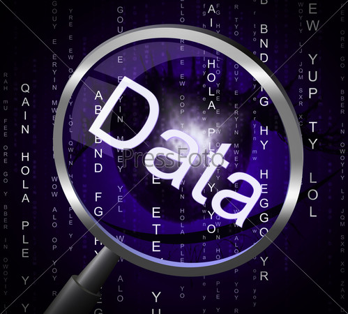 Data Magnifier Meaning Information Search And Bytes