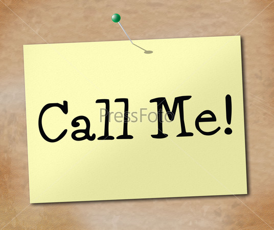 Call Me Representing Communicate Sign And Telephone