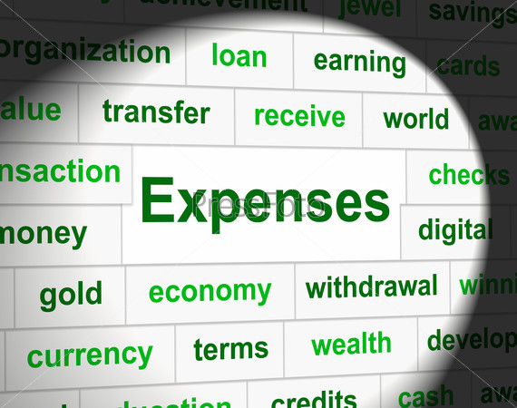 Expenses Costs Indicating Business Pay And Budgeting
