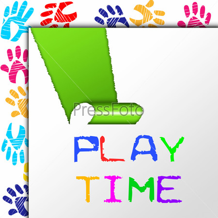 Play Time Showing Enjoyment Youngster And Recreation
