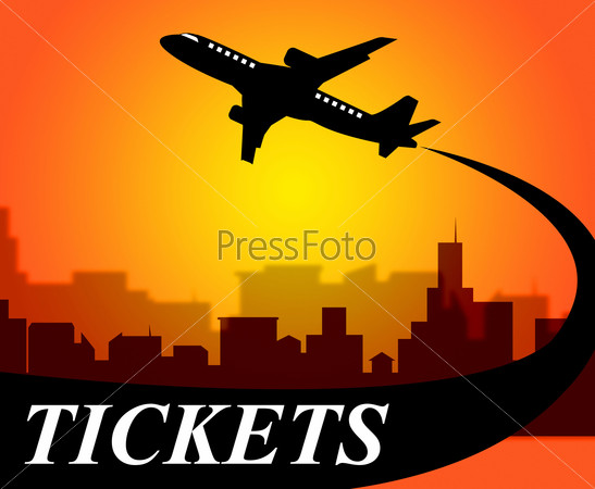 Vacation Flights Representing Time Off And Aviation, stock photo