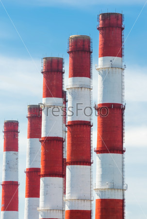 Red and white pipes