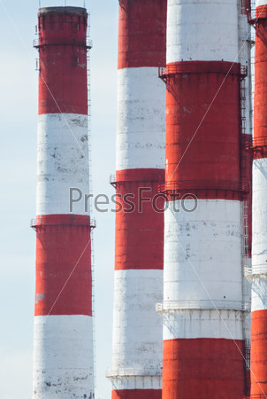 Red and white pipes