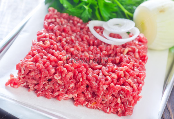 fresh ground meat cooked