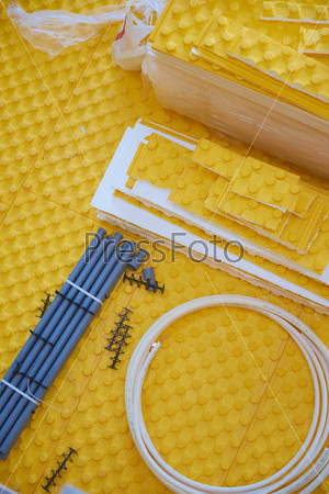 Yellow underfloor heating