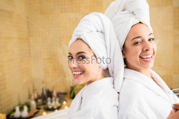 Women at the wellness spa