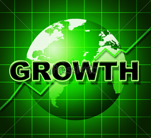 Growth Graph Indicating Statistic Investment And Infograph