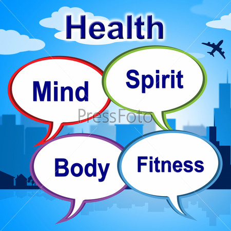 Health Words Indicating Preventive Medicine And Well
