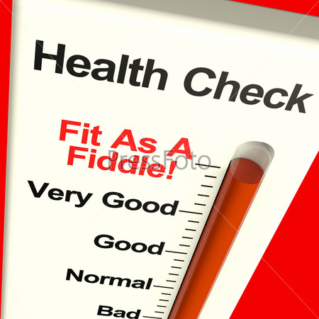 Health Check Very Fit Measured With A Big Gauge
