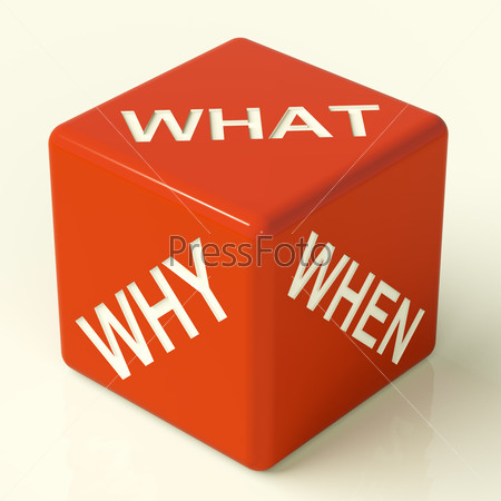 What Why When Red Dice Representing Questions And\
Choices