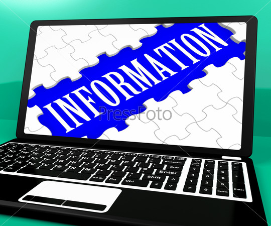 Information Puzzle On Notebook Showing Online Help And Website\'s Support
