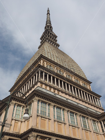 The Mole Antonelliana in Turin Piedmont Italy is the highest building in town