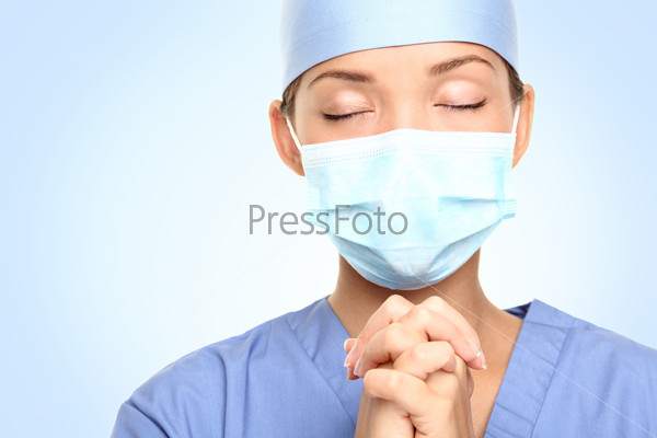 Medical doctor praying