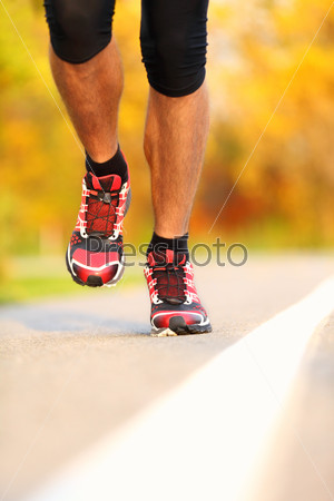 Running - male runner closeup