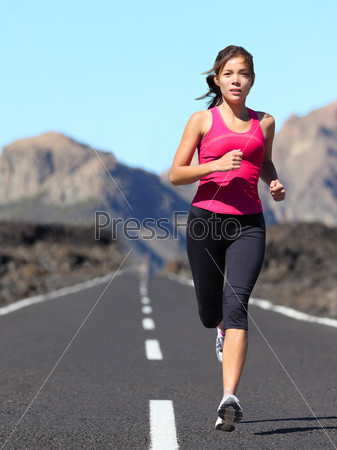 Jogging woman running